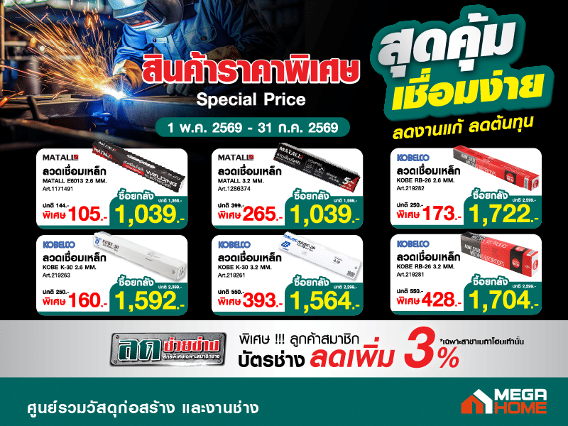 สุดคุ้มเชื่อมง่าย ลดงานแก้ ลดต้นทุน